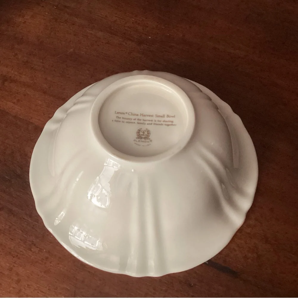 LENOX 6” ALL PURPOSE BOWL HARVEST GIFTWARE COLLECTION W/ 24 KARAT GOLD TRIM USA